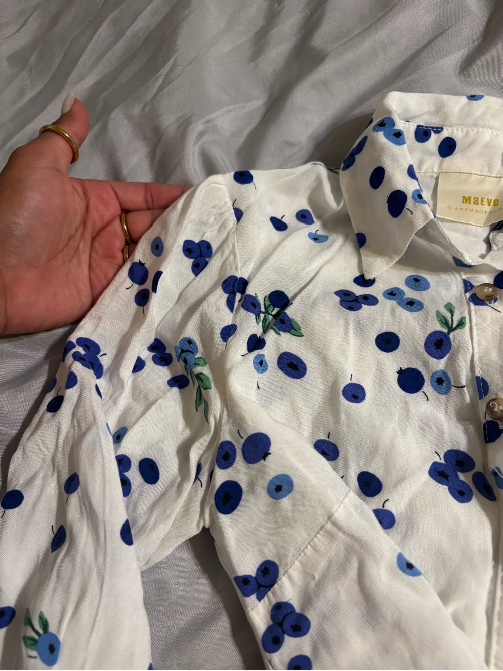 Maeve Blithe Button-Down Blouse - Picture 8 of 9